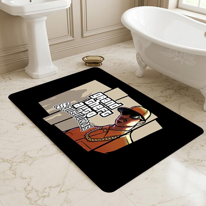 Gta Sa Living Room Nonslip Area Rug Soft Carpet For Bedroom Game Playroom Sofa Office Home Decor Doormat Christmas Gift C9291382