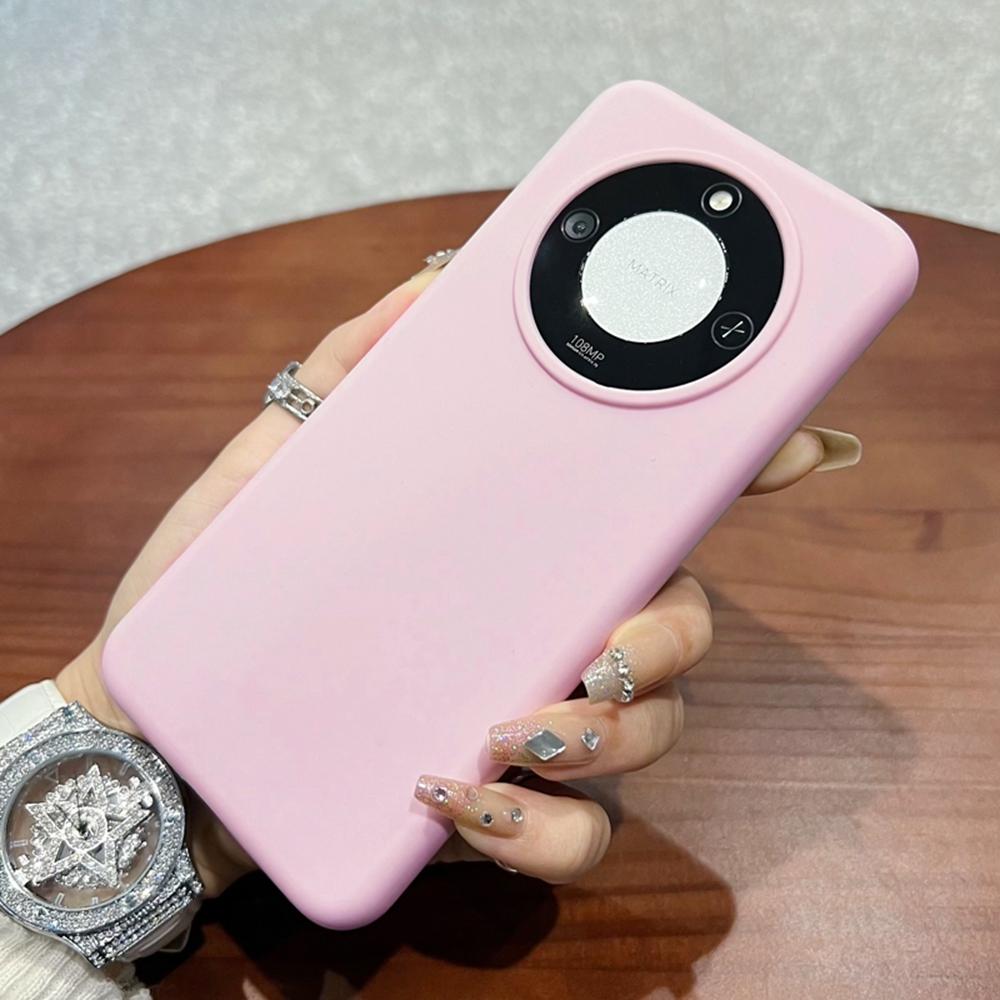 For Honor X60 5G Case Skin-Friendly Liquid Silicone+PC Phone Cover