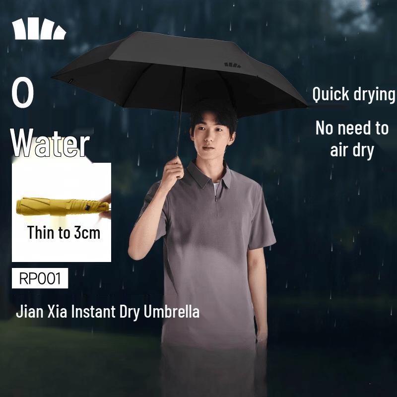 Beneunder Lightweight Quick-Drying Three-Fold Umbrella