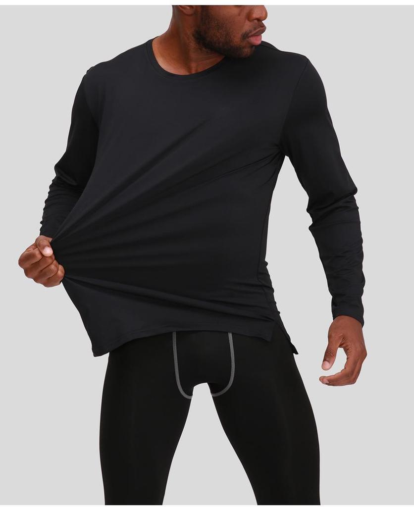 Men's Quick-Dry Long-Sleeve Sports T-shirt for Basketball and Running