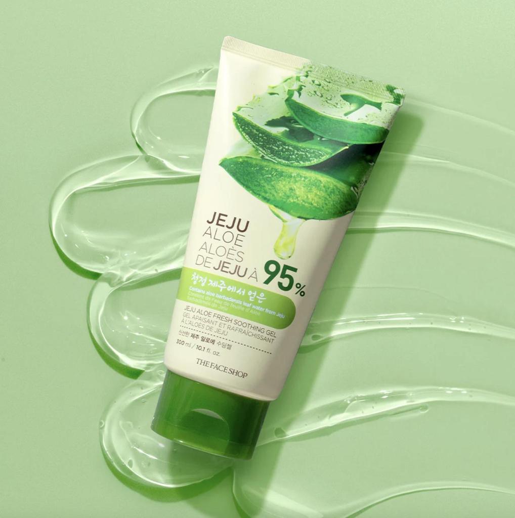 THE FACE SHOP Gel Apaisant à l'Aloe Vera Frais de Jeju (300ml)