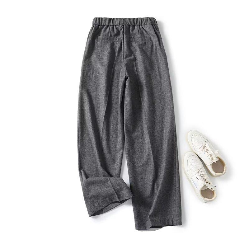 Spring 2025 Women's Versatile Wool Straight-Leg Commuter Pants