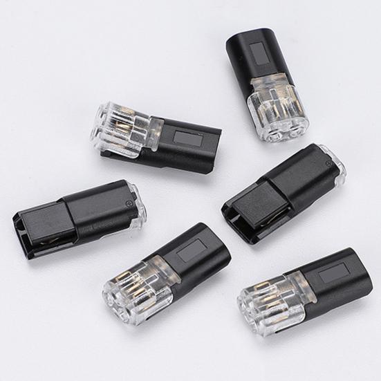 Cable Connector with Wire Stripper Locking Wire Flame Retardant Quick Connector 18-22AWG 2 Pin