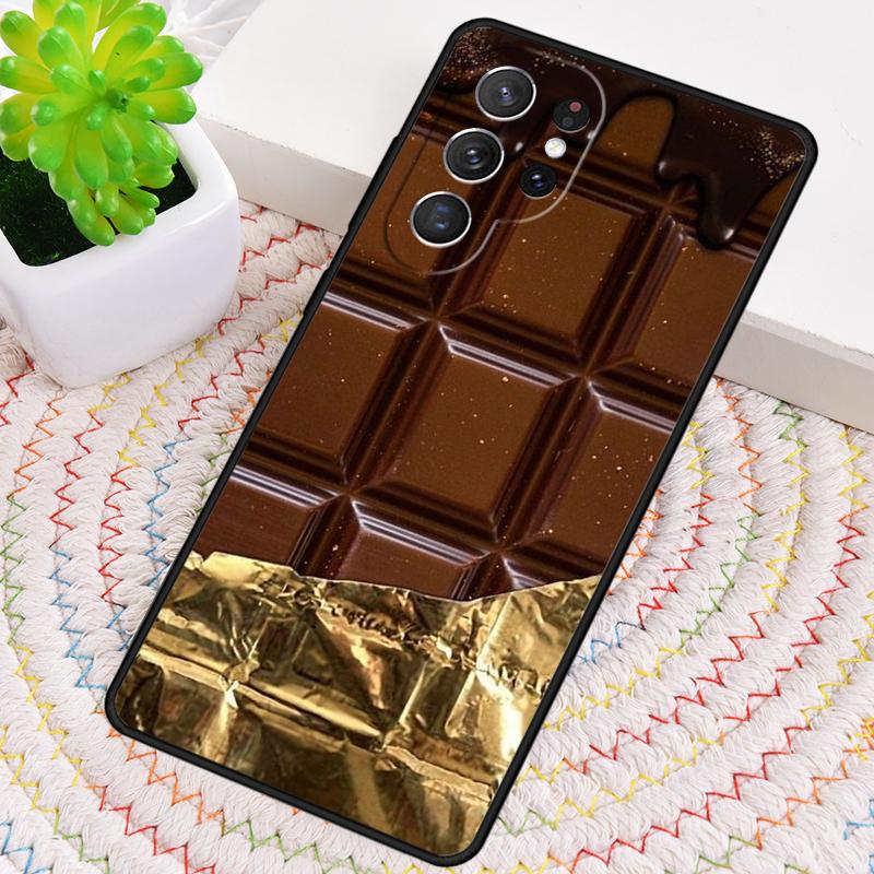 Chocolate Bar Candy Wrapper Phone Case for Samsung Galaxy note 10 pro S26 Ultra S23 S24 FE S25 S21 S22 PLUS shockproof Cove