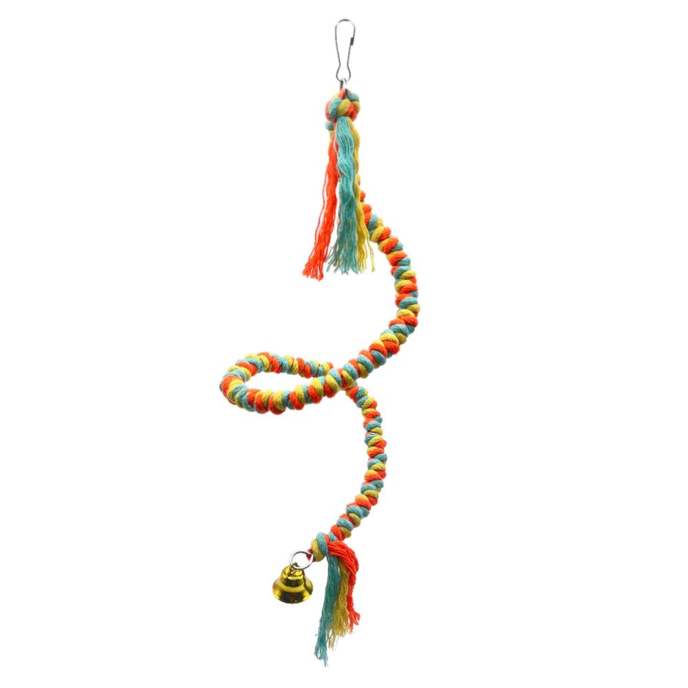Colorful Bird Toys: Swing, Ladder, and Perch Set for Bird Cages