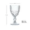 European Embossed Wine Glass Thickened Colorful Glass High Foot Juice Cup Retro Red Wine Glass
