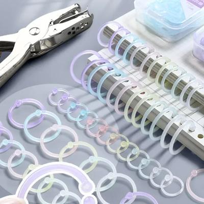 Otevírací 15mm kroužky na volné listy pořadačů pro kutily knihařské kroužky kroužkové sešity obruče kroužkové pořadače alba kroužková vazba kancelářské potřeby