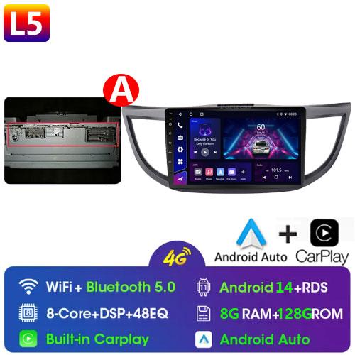 Android 14 For Honda CR-V CRV 2012 - 2015 GPS Carplay Auto Car Radio Multimedia Video Player Stereo WIFI 4G BT RDS 7862S