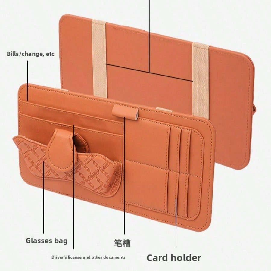 Car sun visor glasses clip Car multi-function storage ticket clip Car multi-function storage bag Sunglasses clip