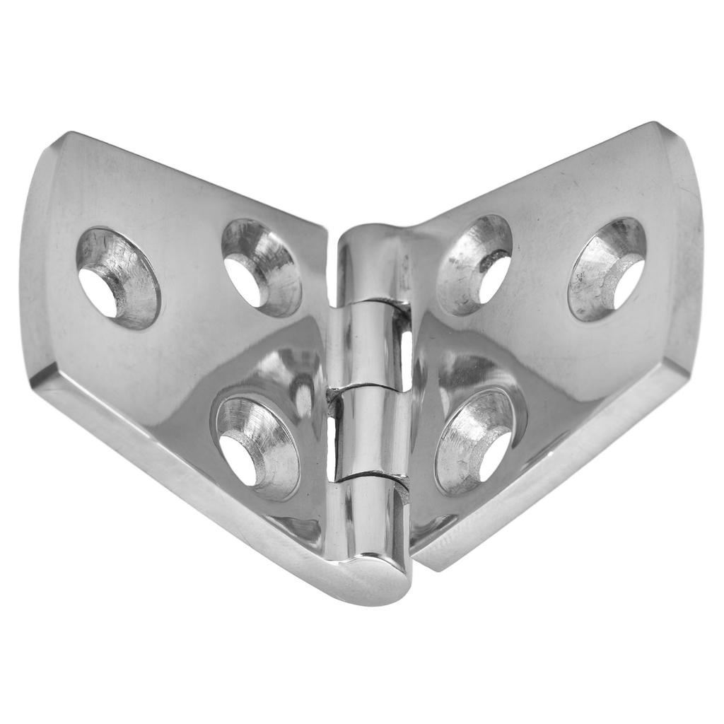 Door Hinge 6 Hole Mirror Polished 316 Stainless Steel Marine Hinges for Boat 76x38mm