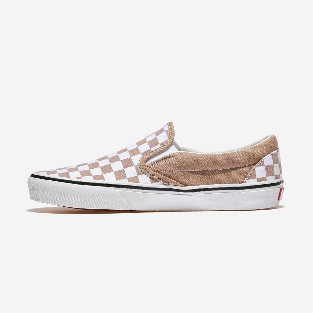 Vans Classic Slip-On - Color Theory Checkerboard Warm Taupe, VN000D6YE2V, 1010111661, Popular Korean Shoes