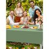 1pc Sage Green Plastic Tablecloths for Rectangle Tables, Light Green Disposable Tablecloth, Waterproof Sage Green Table Cover