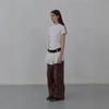 LCDC™ Paint Effect Wide-Leg Trousers (Brown)
