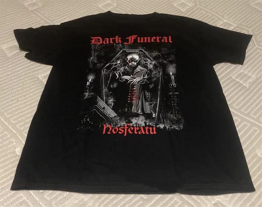 New Popular Dark Funeral Black T-Shirt Cotton Full Size S-5XL XXL