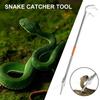 120cm Foldable Snake Stick Elbow/ Straight head Reptile Grabber Tool Stainless Steel Snake Hook Catcher Tool For Camping Fishing