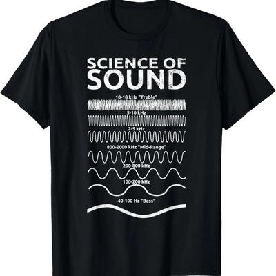 Science of Sound Synthesizer Soundwave T-Shirt