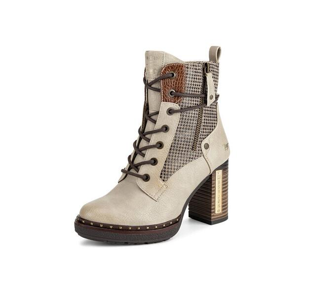 Mustang 1336-510 Beige Ankle Boots