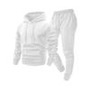 Hot-selling autumn and winter men's solid color hoodie sweater set casual leggings men's printable logo