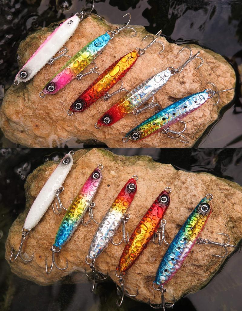 Seiran Lure Metal Jig Set for Flounder and Sea Long Casting with Perfect for and Rockfish Bass, 21g/32g, Rear-Grounded, Distance, ST-46 Hooks,