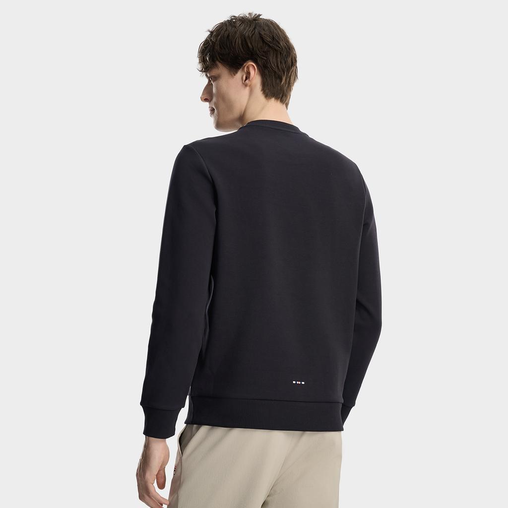 Fila Heritage Fashion Simple Classic Basic Casual Daily Comfortable Versatile Knitted Crew Neck Pullover Sweatshirt Men Sweatshirt F11M618202FNV