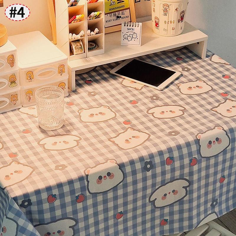 

Instagram Cartoon Cute Tablecloth Home Kitchen Dining Table Students Writing Desk Dressing Table Cover Dustproof Cloth 60x60cm