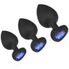 Small Pink Silicone Waterproof Butt Plug with Crystal Jewelry Safe Adult Anal Vibrator for Women Men Gay Real Touch Feeling