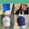 Trendy Women's And Men's Soft Top Baseball Cap With Letter Design For Sun Protection