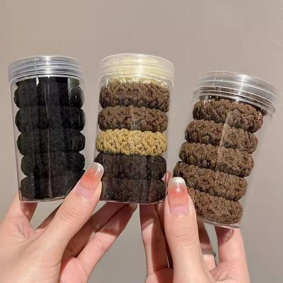 6Pcs Hair Ropes Thickened High-Elastic Design Hair Bands Ponytails Buns Hair Ties Stable Non-Pinch Hair Accessories