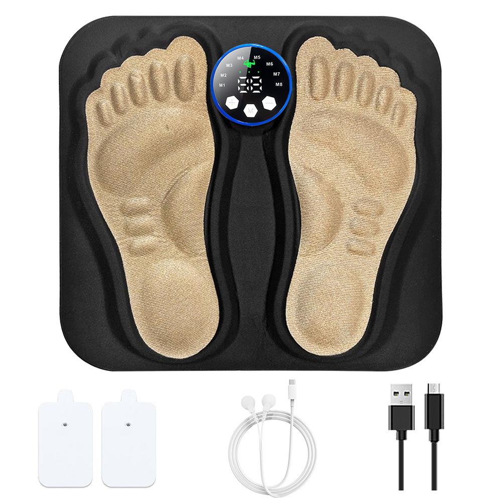 3D Microcurrent Foot Massager Mat - Portable Acupressure Stimulator for Home Travel Pain Relief