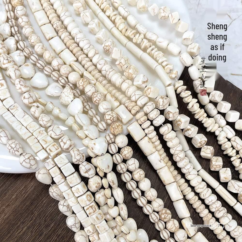 Versatile White & Turquoise Spacer Beads for DIY Jewelry Making - Bracelets, Necklaces, Accessories