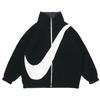 Reversible Sherpa Fleece Thickened Jacket for Spring Women Outerwear Black CZ4064-010