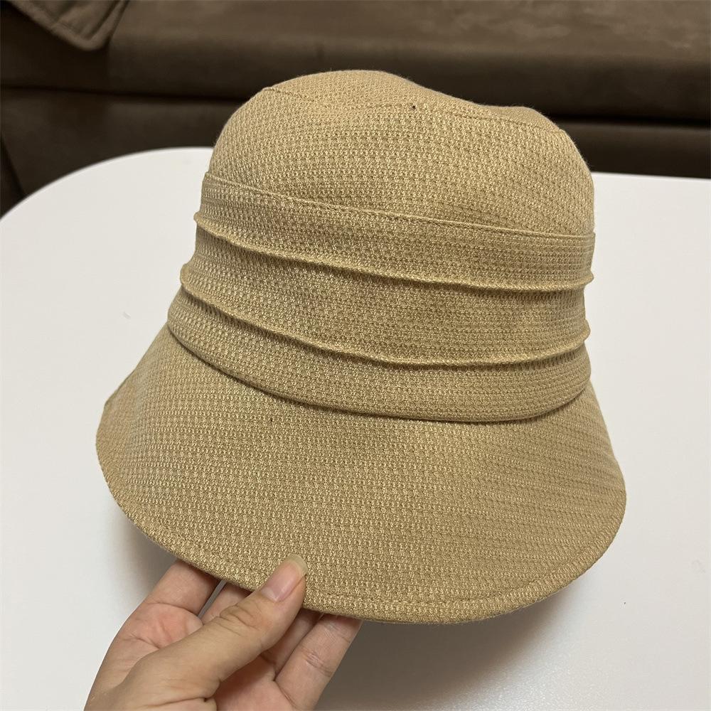Bucket Hat Women's New Early Autumn Fashion Versatile Bucket Hat Shows a Small Face Casual Sunshade Basin Hat Women's Tide