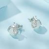 Glowing Firefly Silver Stud Earrings 925 Silver