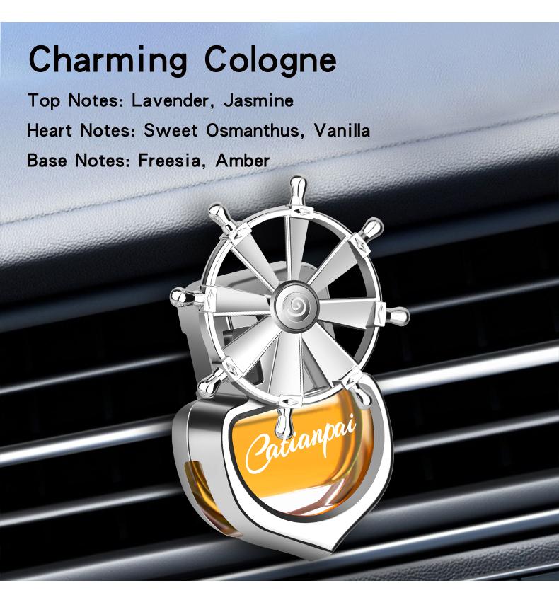 1pcs Mounted Car Fragrance Air Vents Car with Aromatherapy Essential Oil Rotating Ornaments Car Interior Decorations Christmas