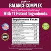 Coolkin Complex Capsules, containing oregano, aloe vera extract, probiotics, and digestive enzymes, suitable for adults.