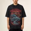 Spring And Summer American Men'S T-Shirt High Street Trendy Brand Vintage Loose Wash Half Sleeve Vintage Top Men