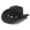 Chapeau Haut de Forme Cowboy Occidental Mauni Tibétain, Chapeau Feutre Homme et Femme, Chapeau Tibétain, Chapeau de Soleil
