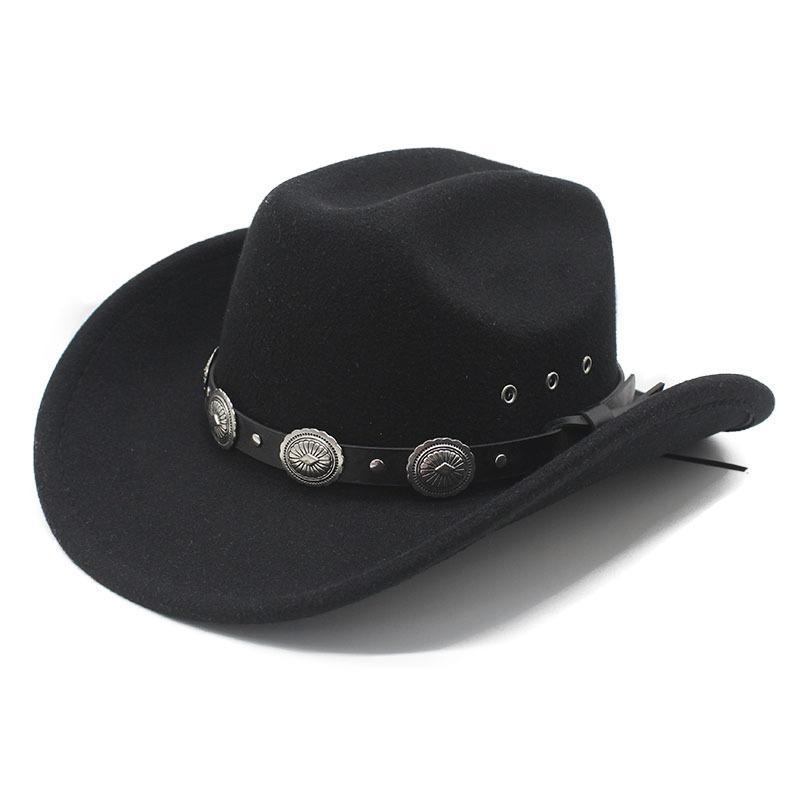Cappello Alto Mary Tibetan Mauni da Cowboy Occidentale, Cappello in Feltro da Uomo e Donna, Cappello Tibetano, Cappello da Sole