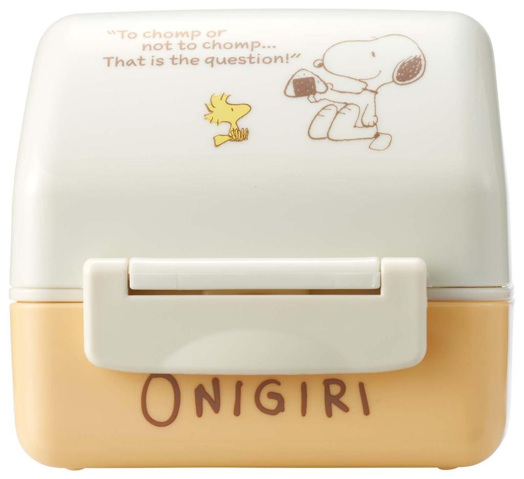 Caixa Bento Triangular Skater para Bolinho de Arroz, Estojo para Bolinho de Arroz, Lancheira, Pode ir ao Microondas, Fofa, Infantil, Snoopy, POT5AG-A