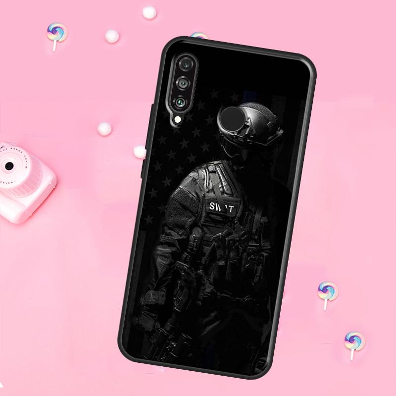 Police For Huawei Nova 11 Pro 10 9 SE Y70 Y60 Y90 Y61 Y91 Y73 Y72 12s 12i 11i 8i P30 P40 Lite Case