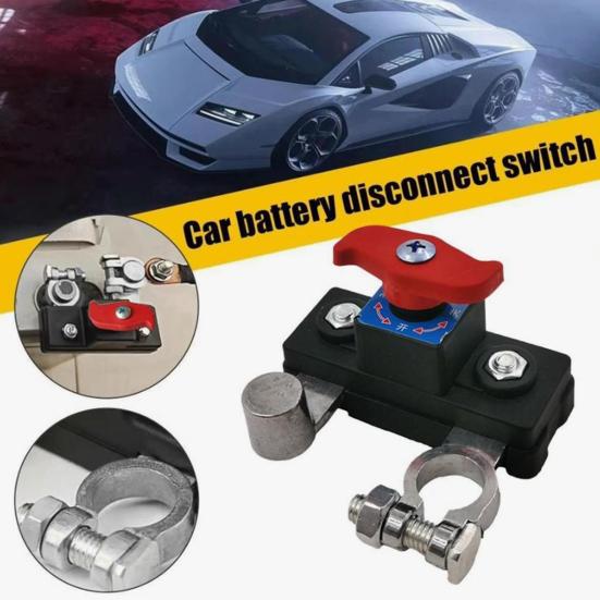Battery Disconnect Switch Universal Power Cut Battery Disconnect Leak Off 12V/24V Universal Prevent Battery Protector Drain Automatic Manual