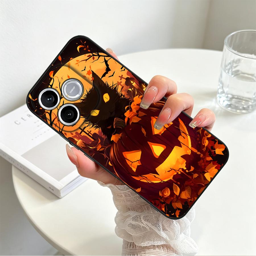 Halloween Cat Pumpkin Phone Cover Case for Honor 600 Lite X7 X8d 90 X9a X9d X6 X5b 8X 70 X8 X9c 200 400 Magic5 X6d X7d