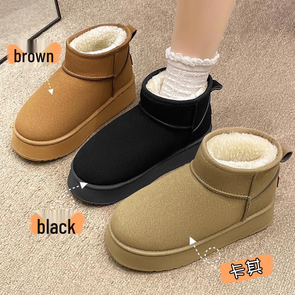 Women's Thick-Soled Winter Snow Boots - 2026 Edition, Waterproof, Windproof, Non-Slip, Velvet-Lined, Outdoor Northeast Cotton Shoes
