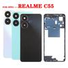 Housing Back Cover For Realme C55 Middle Front Frame Bezel Battery Cover