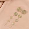 Metal Circular Geometric Pendant Earrings for Women Personality Gold Three-Layer Round Earrings Daily Jewelry