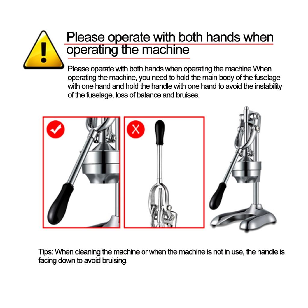 Household Stainless Steel Citrus Fruits Squeezer Orange Lemon Manual Juicer Lemon Fruit Pressing Machine Hand Press Juicer 47*43*21cm