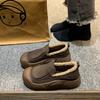 Thick-soled Fluffy Shoes for Women's Winter New Velvet Warm Cotton Shoes for Mother's Leisure