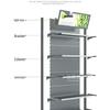 Multi-Layer Snack Display Rack: Wall-Mounted & Island Options for Supermarkets