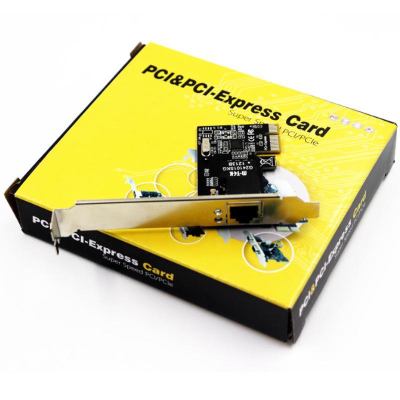 Desktop Motherboard PCI-E Gigabit Ethernet Network Card with RJ-45 Port (Driver-Free Compatible)