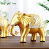 Elephant Wealth-Attracting Decorative Pair - Luxury Water-Absorbing Ornament for Living Room or Office